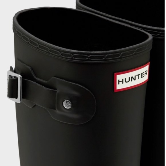 Black Matte Hunter Rain Boots